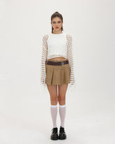 Bookworm Academic Faltenrock mit hoher Taille